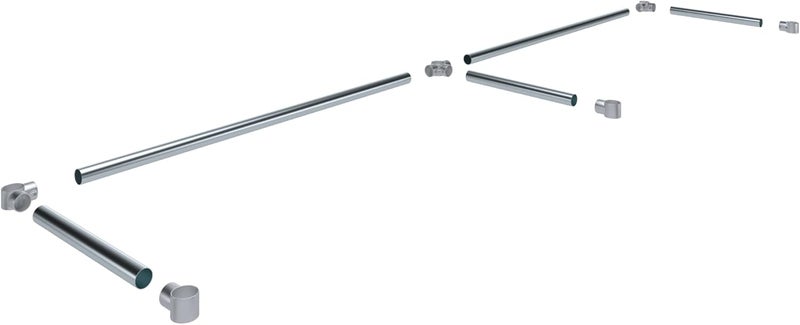 AmGood Cross Bar and Connector Set (for Table 24" x 96") - Image 2